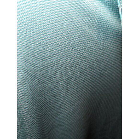 Callaway Mens Size Medium Blue Pin Stripped Opti Dry Short Sleeve Polo Golf - Picture 2 of 12